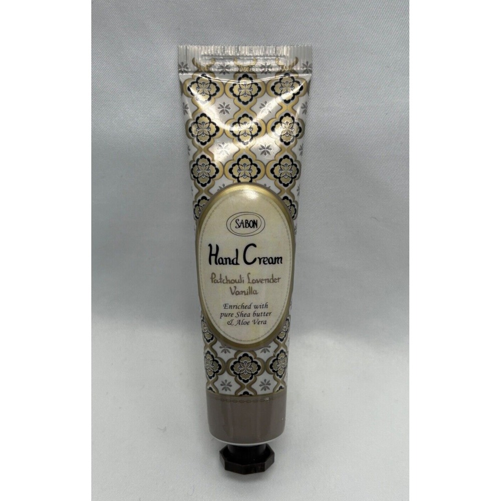 SABON Hand Cream PATCHOULI LAVENDER VANILLA Shea Butter Aloe Vera 30ml‎ 1fl.oz